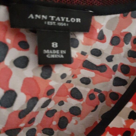 Ann Taylor Top Blouse Flutter Cap Sleeve Cutout Back Spring Summer Top 8 - Picture 15 of 16